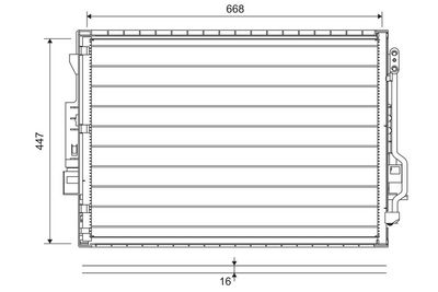 Конденсатор, кондиционер VALEO 822643