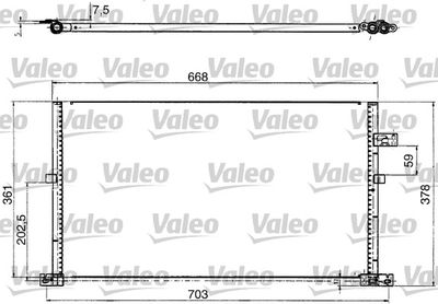 Kondensators, Gaisa kond. sistēma VALEO 817657