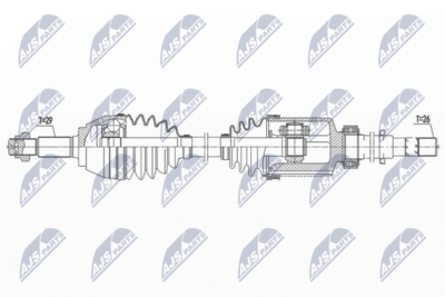 Приводной вал NTY NPW-NS-092