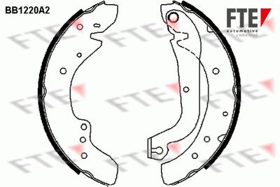 Bremžu loku komplekts FTE 9100045