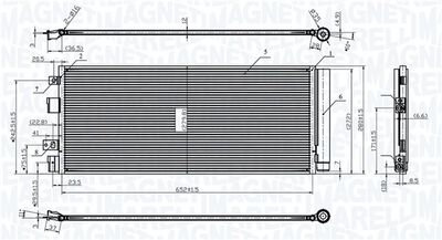 Конденсатор, кондиционер MAGNETI MARELLI 350203170000