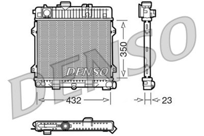 Radiators, Motora dzesēšanas sistēma DENSO DRM05024