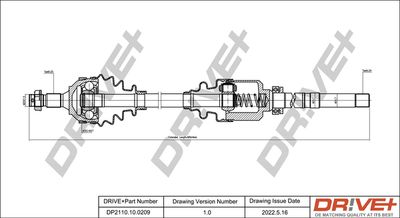 Приводной вал Dr!ve+ DP2110.10.0209