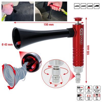 Sūkšanas/Gaisa pistole (Pneimatiskā) KS TOOLS 515.5595