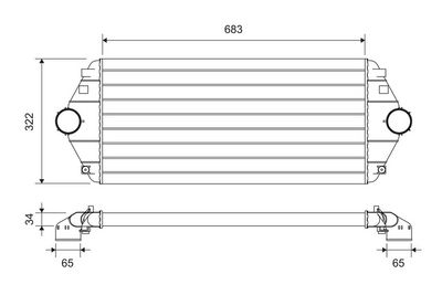 Интеркулер VALEO 816851