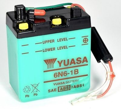 Startera akumulatoru baterija YUASA 6N6-1B