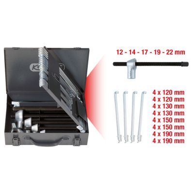 Atdalītāju/noņēmēju komplekts, Lodveida šarnīrs KS TOOLS 650.0010