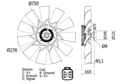 Ventilators, Motora dzesēšanas sistēma MAHLE CFF 460 000S