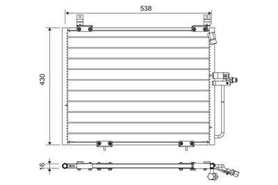 Конденсатор, кондиционер VALEO 822740