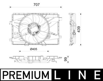 Ventilators, Motora dzesēšanas sistēma MAHLE CFF 664 000P
