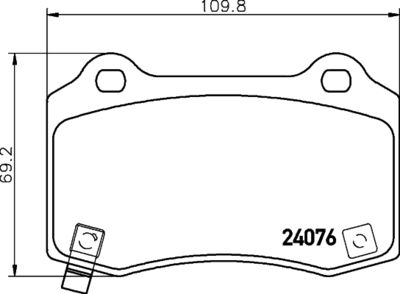 Bremžu uzliku kompl., Disku bremzes HELLA PAGID 8DB 355 014-211