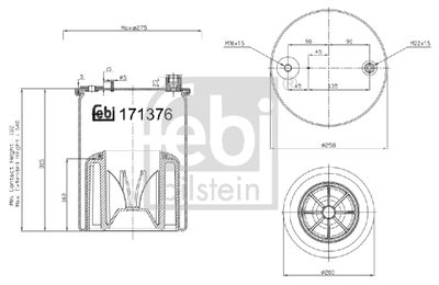 Pneimoatsperes spilvens, Pneimopiekare FEBI BILSTEIN 171376