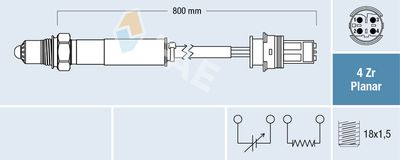 Лямбда-зонд FAE 77691