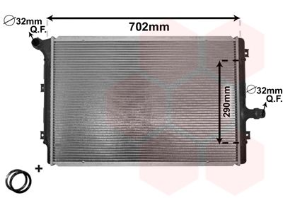Radiators, Motora dzesēšanas sistēma VAN WEZEL 58002208