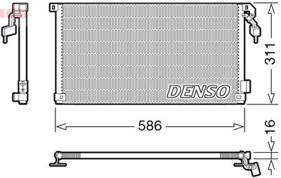 Конденсатор, кондиционер DENSO DCN21012