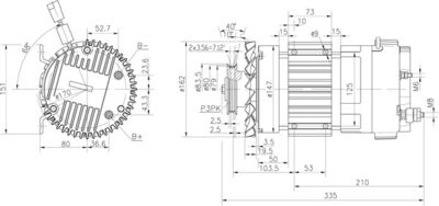 Elektromotors MAHLE MM 351