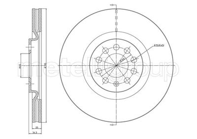 Тормозной диск METELLI 23-1515C