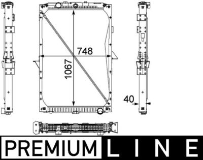 Radiators, Motora dzesēšanas sistēma MAHLE CR 819 000P