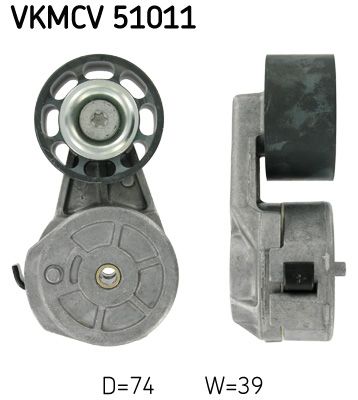 Siksnas spriegotājs, Ķīļsiksna SKF VKMCV 51011