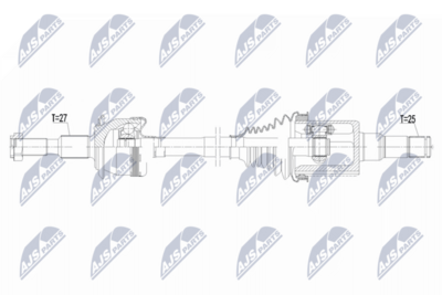 Piedziņas vārpsta NTY NPW-FR-216