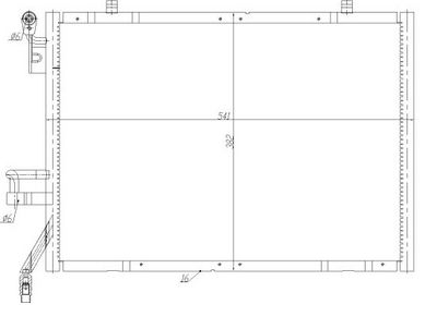 Конденсатор, кондиционер NRF 350483