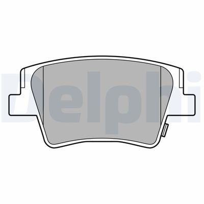 Bremžu uzliku kompl., Disku bremzes DELPHI LP3553