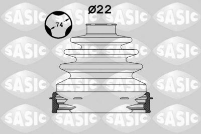 Комплект пыльника, приводной вал SASIC 1904005