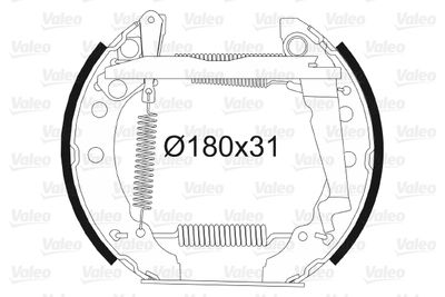 Комплект тормозных колодок VALEO 554853