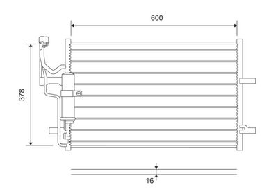Конденсатор, кондиционер VALEO 814265