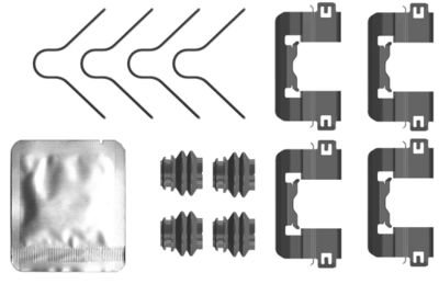 Комплектующие, колодки дискового тормоза TEXTAR 82553700