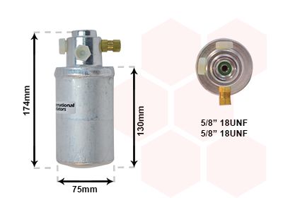 Осушитель, кондиционер VAN WEZEL 3000D291