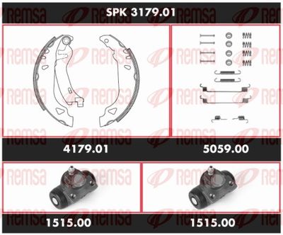 Bremžu komplekts, Trumuļu bremzes REMSA SPK 3179.01