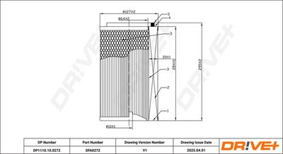 Воздушный фильтр Dr!ve+ DP1110.10.0272