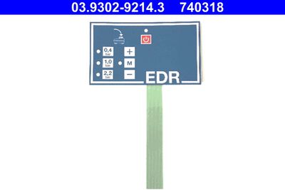 Мембранная клавиатура, заправ./обезвозд. (торм. гидравлика) ATE 03.9302-9214.3