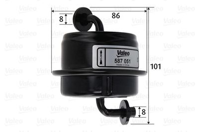 Degvielas filtrs VALEO 587051