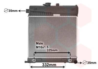 Radiators, Motora dzesēšanas sistēma VAN WEZEL 30002150