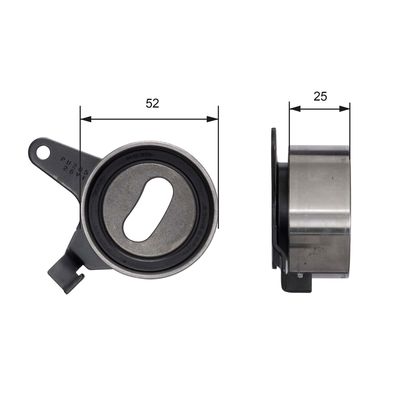 Натяжной ролик, ремень ГРМ GATES T41031