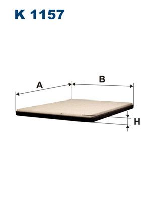Фильтр, воздух во внутренном пространстве FILTRON K 1157
