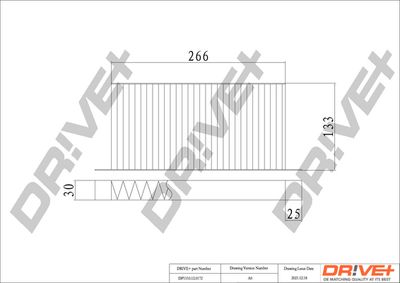 Фильтр, воздух во внутренном пространстве Dr!ve+ DP1110.12.0172