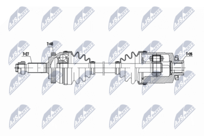 Piedziņas vārpsta NTY NPW-HY-630