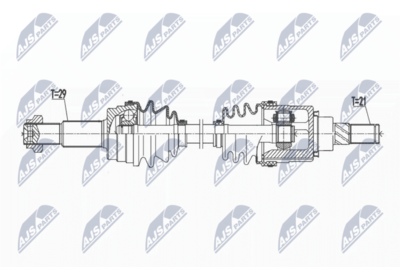 Приводной вал NTY NPW-NS-106