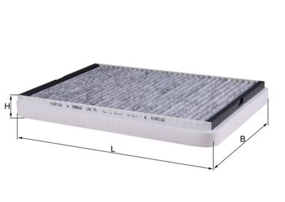 Фильтр, воздух во внутренном пространстве MAHLE LAK 75