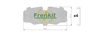 Pretčīkstēšanas plēve, Bremžu uzlikas FRENKIT 940228