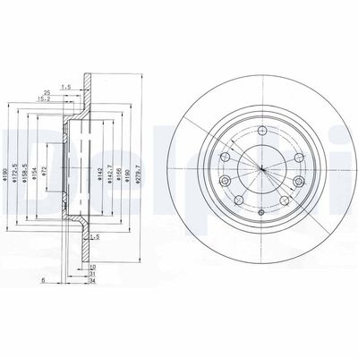 Bremžu diski DELPHI BG3875