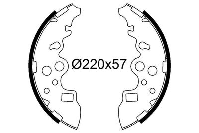 Bremžu loku komplekts VALEO 564313