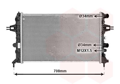 Radiators, Motora dzesēšanas sistēma VAN WEZEL 37002444