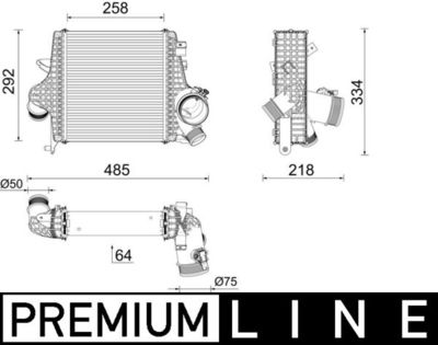 Интеркулер MAHLE CI640000P