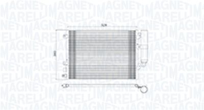 Конденсатор, кондиционер MAGNETI MARELLI 350203893000
