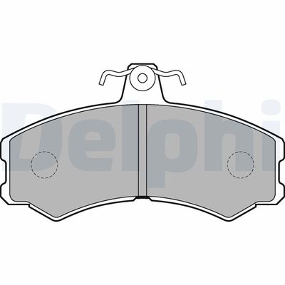 Комплект тормозных колодок, дисковый тормоз DELPHI LP2215