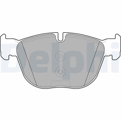 Комплект тормозных колодок, дисковый тормоз DELPHI LP2090